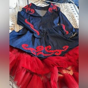 Jean jacket dress with tool insert. Rodeo queens dream!